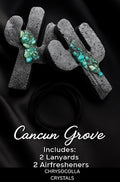 Cancun Grove w/ Crysocolla Crystals ( 2 piece )