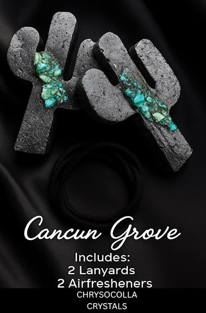 Cancun Grove w/ Crysocolla Crystals ( 2 piece )