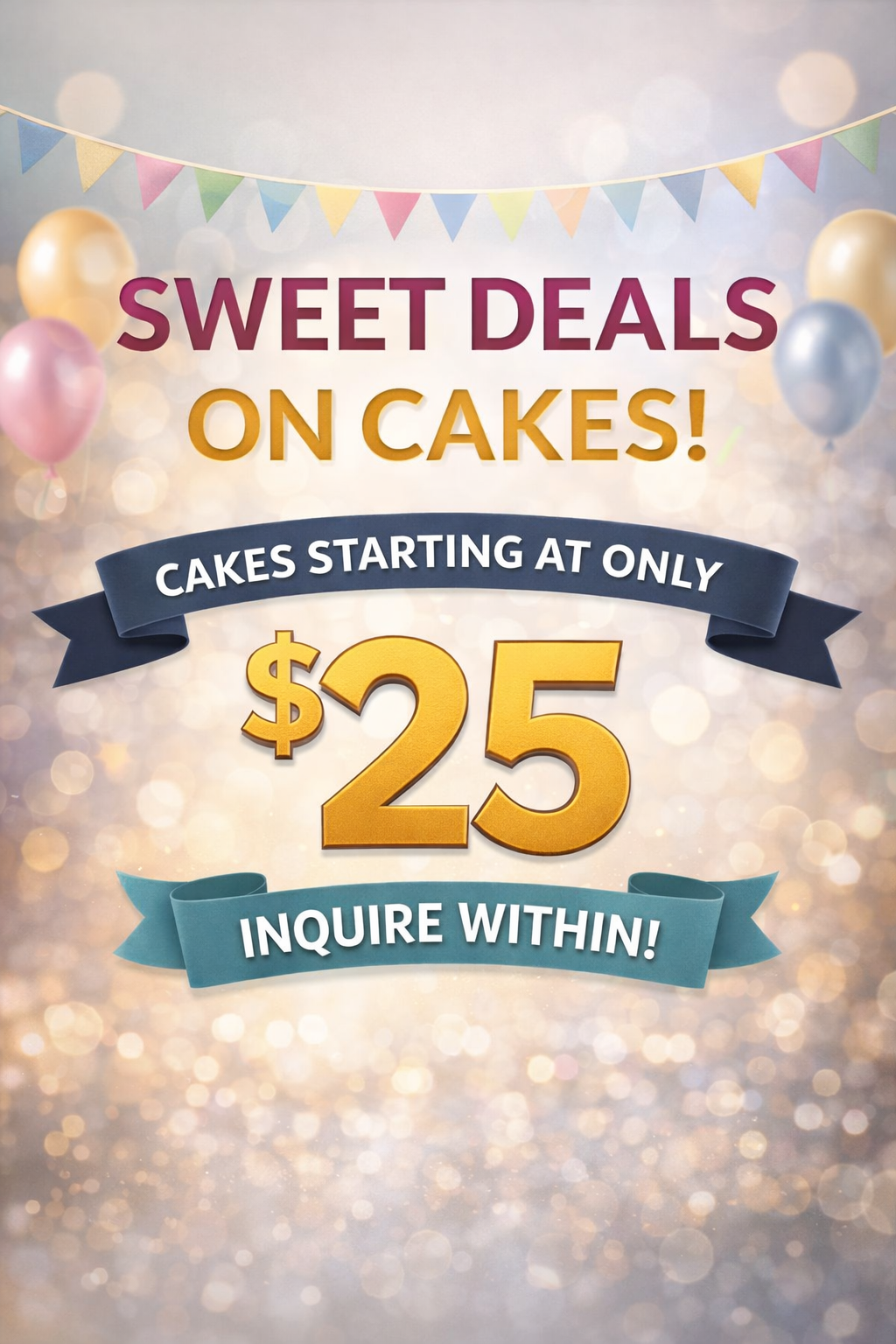 Cake Starting Prices